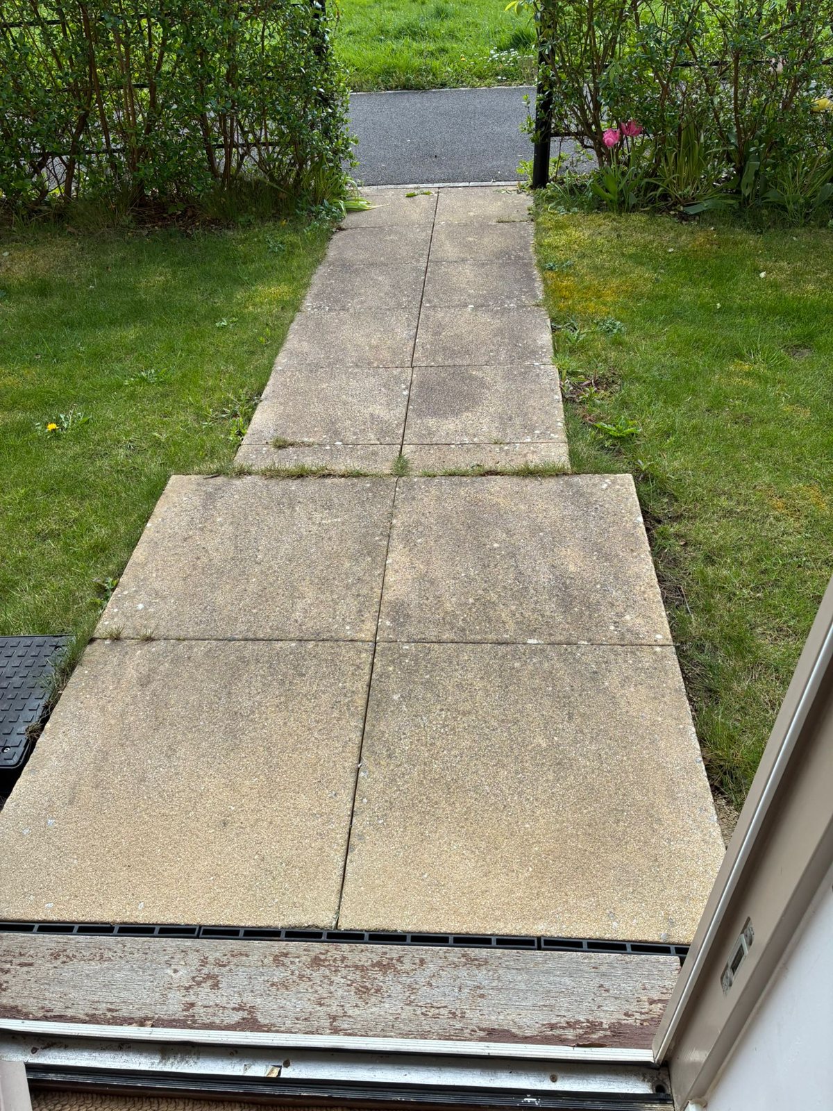 Block paving driveway transformation