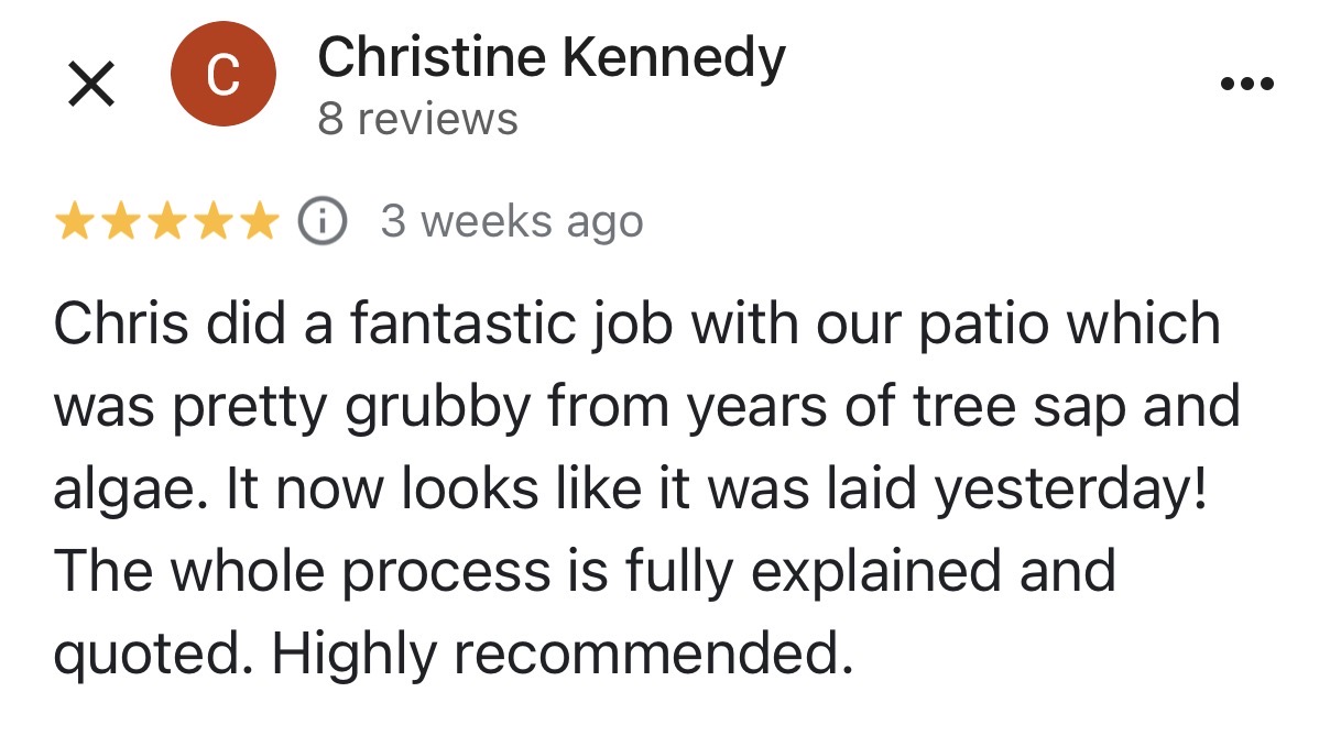 Five-star Google customer review 7
