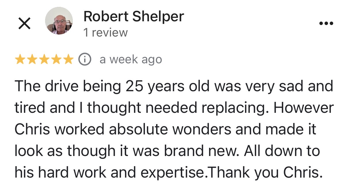 Five-star Google customer review 9