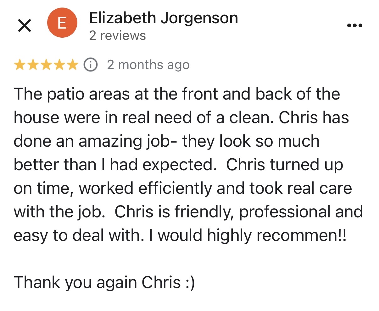 Five-star Google customer review 11