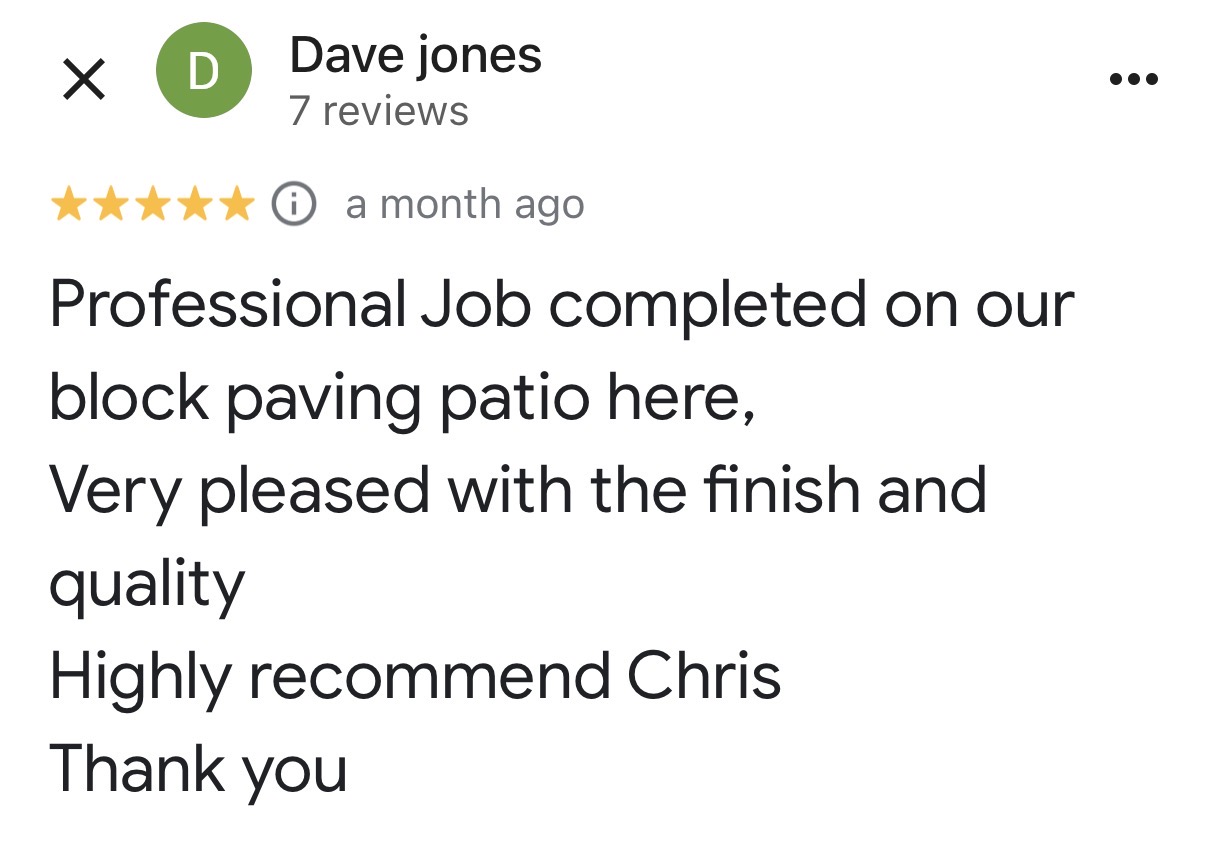 Five-star Google customer review 12