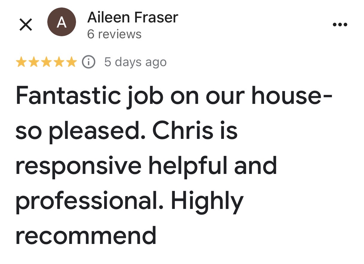 Five-star Google customer review 13