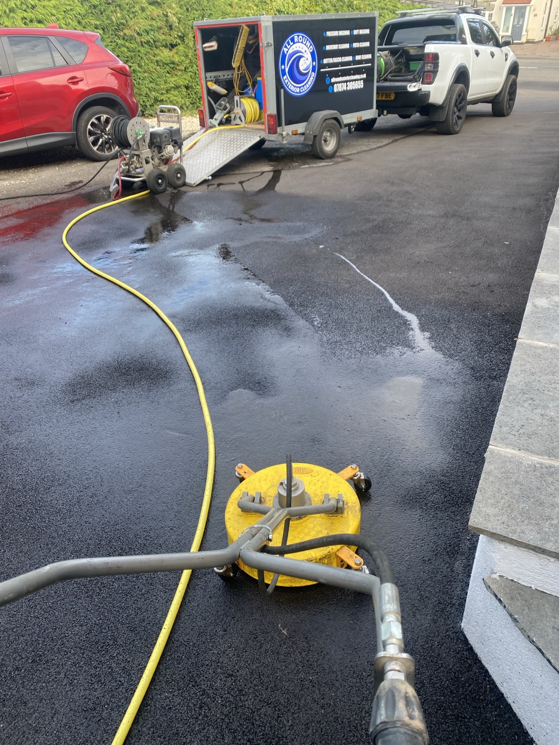 Professional pressure washing results by All Round Exterior Cleaning