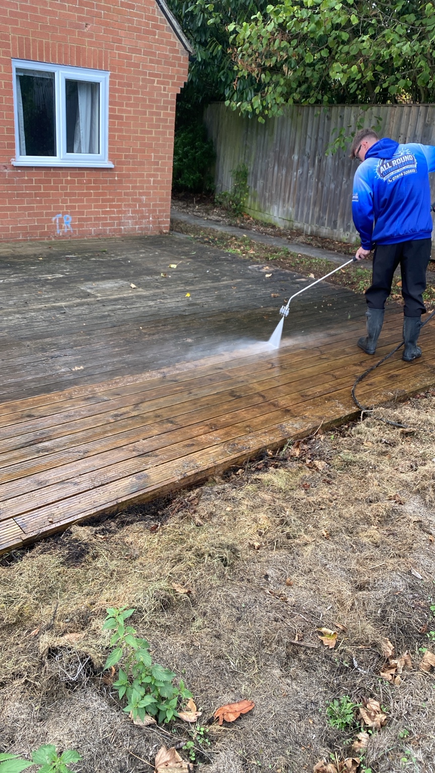 Professional pressure washing results by All Round Exterior Cleaning