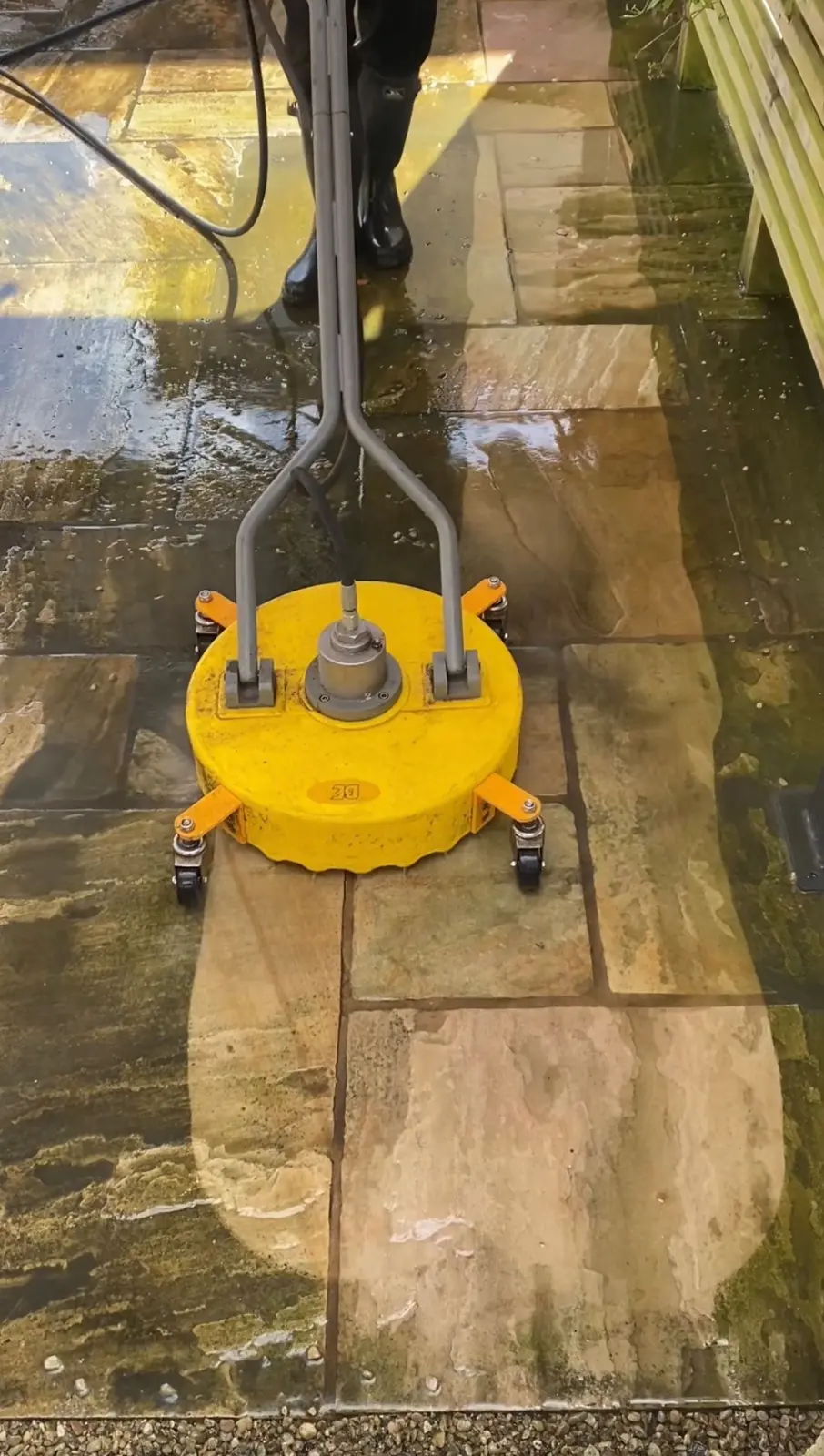 Professional pressure washing results by All Round Exterior Cleaning