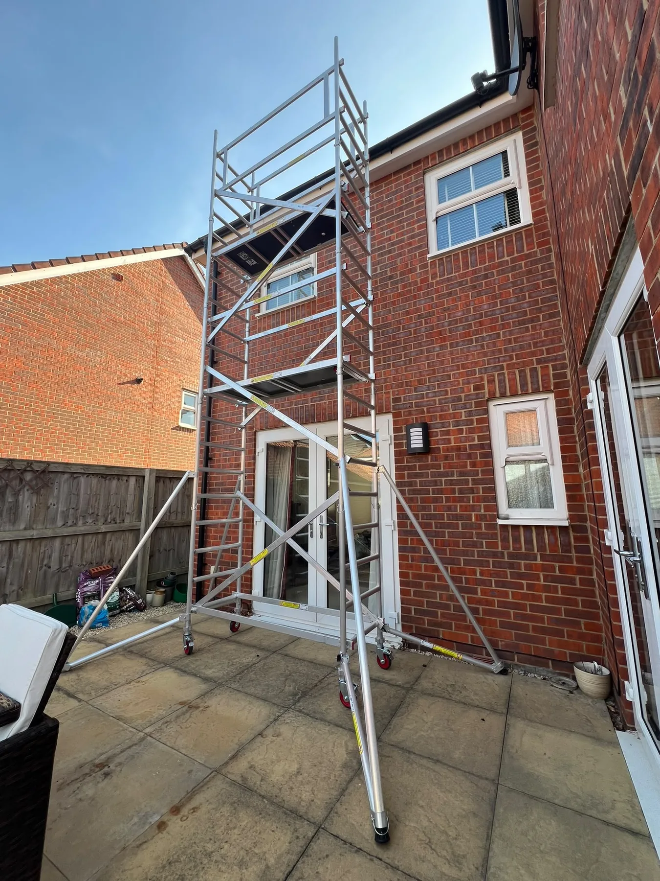Professional roof cleaning and gutter clearance work