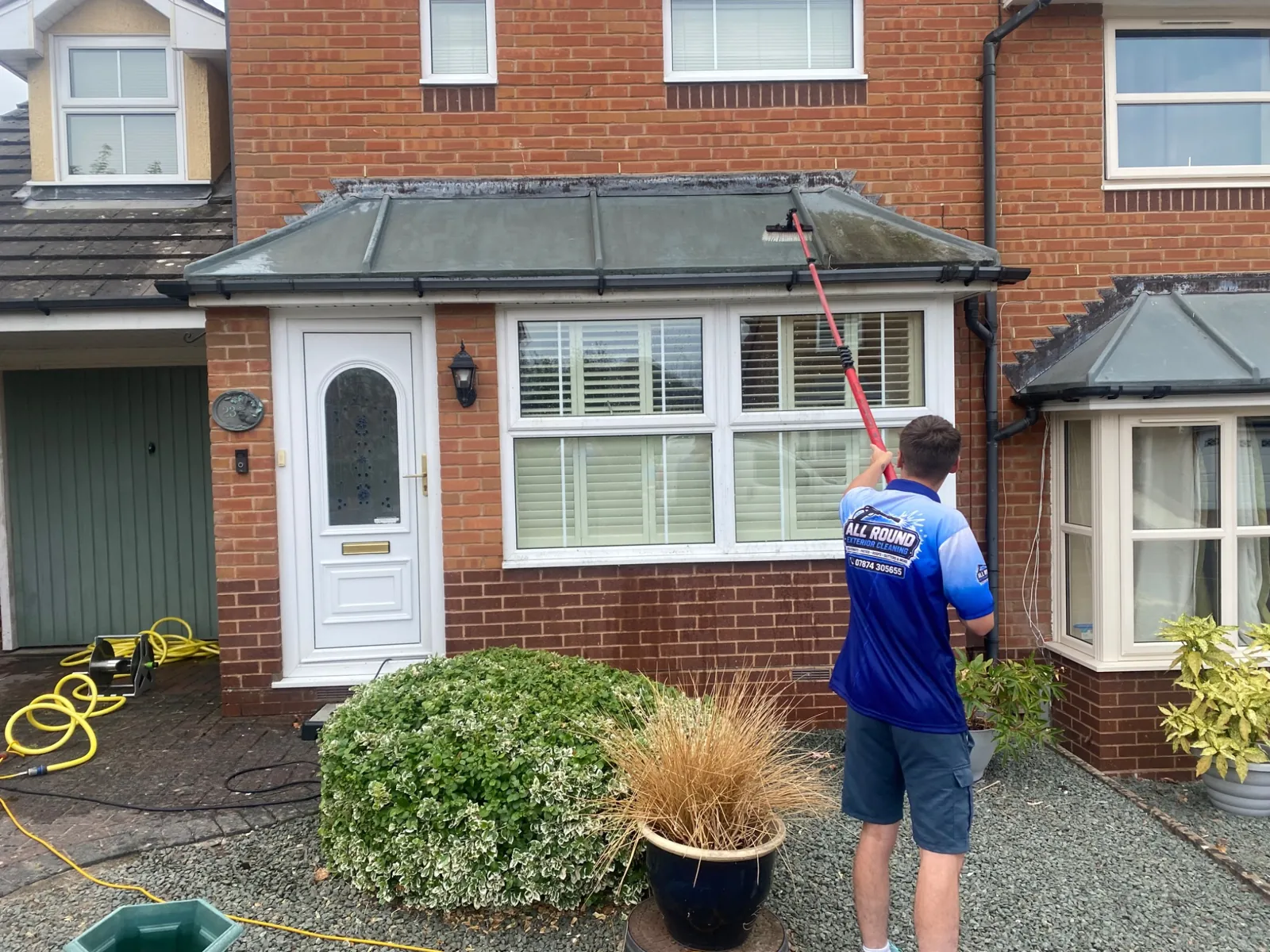 Conservatory roof cleaning